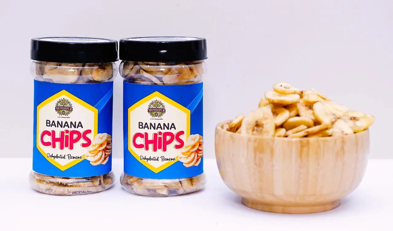 Momdipur Banana Chips – Naturally Dehydrated – Perfectly Crisp 
