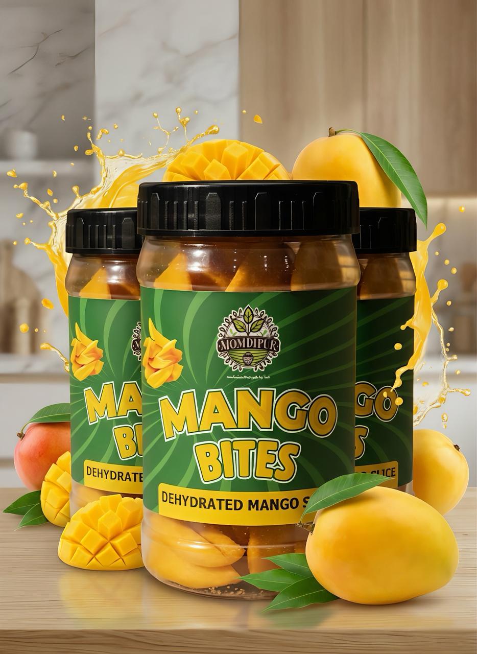 Momdipur Mango Bites – Premium Dehydrated Mango Slices 