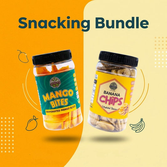 Momdipur Healthy Snacking Bundle – Mango Bites & Banana Chips 
